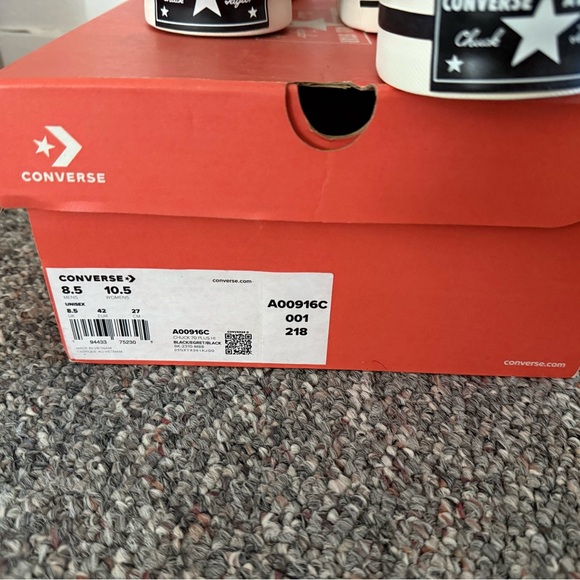 Converse Black and White High-Top Sneakers - Picture 3 of 3